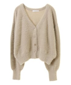 Green Parks ラメシャギーニットカーディガン