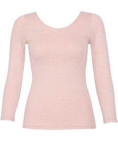 Wing あったかインナー 綿混 裏起毛 厚手 よく伸びる素材 【ラクのびサーモ】 8分袖 長袖 秋 冬 EL6814 ウイング／ワコール