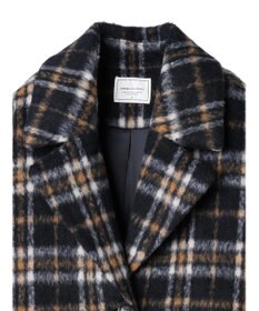 AMERICAN HOLIC チェックコクーンミディコート