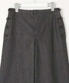 J.PRESS LADIES L 【洗える】T/C DENIM セミワイド パンツ