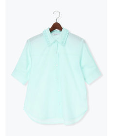 Te chichi ミニフリルトリムカラーブラウス