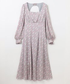 GRACE CONTINENTAL バックシャンリップドレス