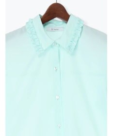 Te chichi ミニフリルトリムカラーブラウス