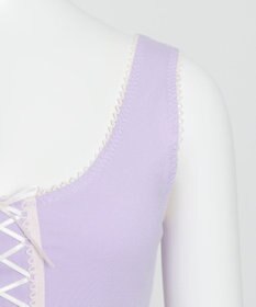 WEGO 【ハーフトップ＆ショーツセット】Liliane　Ciel　　レースアップリボン