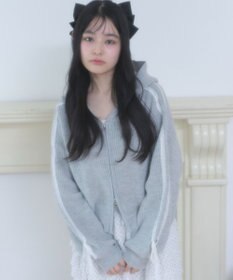 WEGO レースリボンニットパーカー