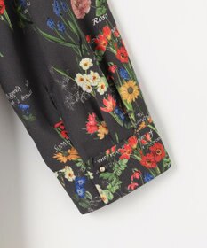 自由区 【洗える】フラワーガーデンプリント ブラウス