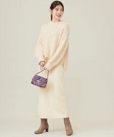 ANY SIS 【洗える】リボンヤーンミックス ニット