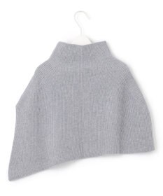 ICB 【洗える】ウールポリエステルニットケープ