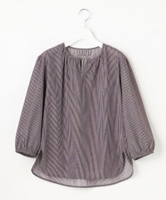 J.PRESS LADIES S 【WEB限定カラーあり・洗える・イージーケア】 アーネストストライプ スリットネック カットソー