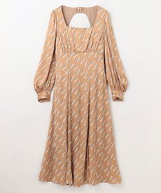 GRACE CONTINENTAL バックシャンリップドレス