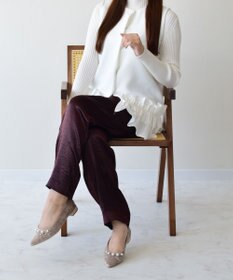 Bridget Birkin 【Bridget Birkin】パールストーンベロアパンプス