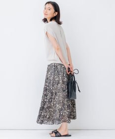 23区 【STORY7月号掲載/洗える】コットンアセテート バックボタン ニット