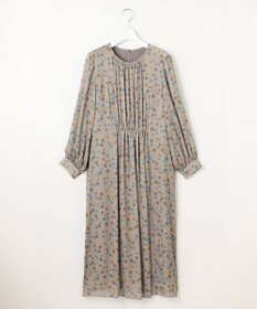 自由区 L マルチポルカドットプリント ワンピース