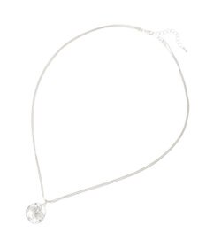 earth music&ecology レイヤードチェーンメダリオンネックレス