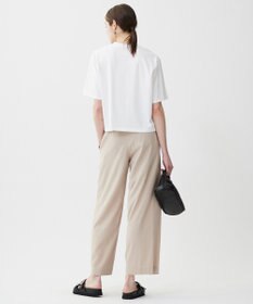 ICB L 【接触冷感・UVケア・洗える】クロップド ロゴTEE