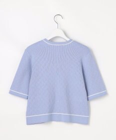 ANY SIS バイカラーニット カーディガン