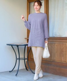 Tiaclasse L 求心片畦ニットチュニック