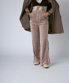 OP／FILA 【Kappa】ボックスシルエット ベロアトラックパンツ