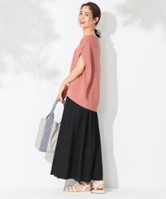 ANY 【接触冷感・UVケア】清涼リネン ガウチョパンツ