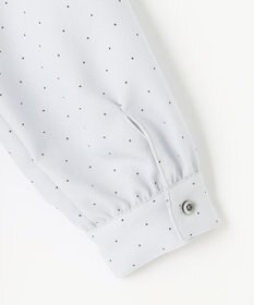 J.PRESS LADIES 【洗える・吸水速乾】 ライトアムンゼンドットPT リボン ブラウス