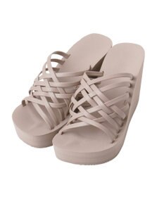 San-ai Resort（三愛水着楽園） レザーライク編みサンダル【San-ai Resort（サンアイリゾート）】