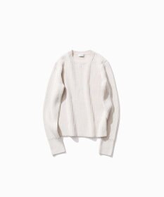ATON NATURAL DYED WOOL | クルーネックリブセーター