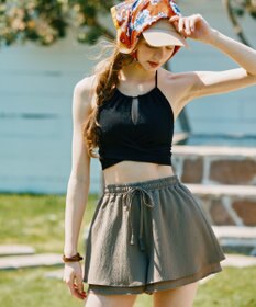 San-ai Resort（三愛水着楽園） 楊柳　ショートパンツ　M・L　【San-ai Resort（サンアイリゾート）】