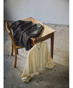 Green Parks AnriettMusee フロントジップジャガードブルゾン