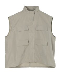 earth music&ecology ミリタリースタンドカラーベスト