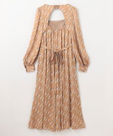 GRACE CONTINENTAL バックシャンリップドレス