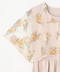 GRACE CONTINENTAL 刺繍ケープニットトップ