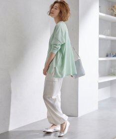 23区 L 【洗える】プレミアムビオコットン ビッグシルエット ニット