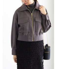 Te chichi スウェードジップブルゾン