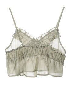 Green Parks ＳＥＴ２点フリルビスチェ＋シャツチュニック