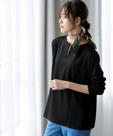 Tiaclasse 【洗える】キーネックカットソートップス