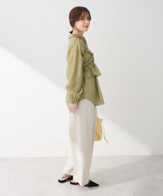 Green Parks ＳＥＴ２点フリルビスチェ＋シャツチュニック