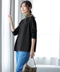 Tiaclasse 【洗える】キーネックカットソートップス