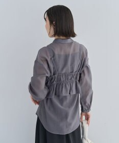 Green Parks ＳＥＴ２点フリルビスチェ＋シャツチュニック