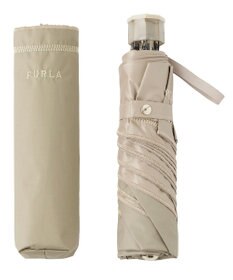 MOONBAT FURLA 晴雨兼用日傘 折りたたみ傘 ジッパー刺繍 ／遮光 遮熱 UV