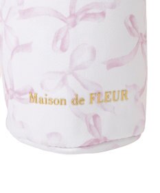 Maison de FLEUR 【保冷機能付き】リボン柄巾着ボトルケース