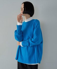 UNFILO 【洗える】ふわふわニット ラウンドヘム