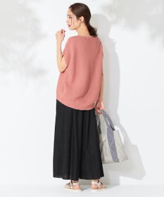 ANY 【接触冷感・UVケア】清涼リネン ガウチョパンツ