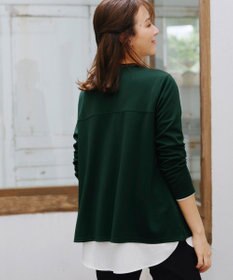 Tiaclasse 【洗える】キーネックカットソートップス