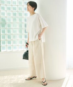 UNFILO L シアーワイドパンツ