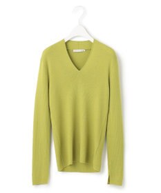 ICB 【洗える】エクストラファインメリノリブ Vネックニット