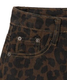 WEGO レオパードダメージミニスカパン