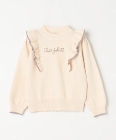 ANY KIDS 肩フリル しあわせタッチ ニット