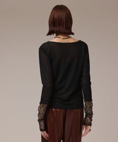 GRACE CONTINENTAL アセテートシアーカットトップ