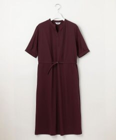 J.PRESS LADIES L 【接触冷感・洗える】プレーティングジャージー ワンピース