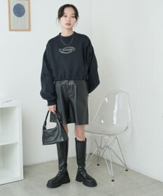 WEGO 裏起毛ドロストショートスウェット